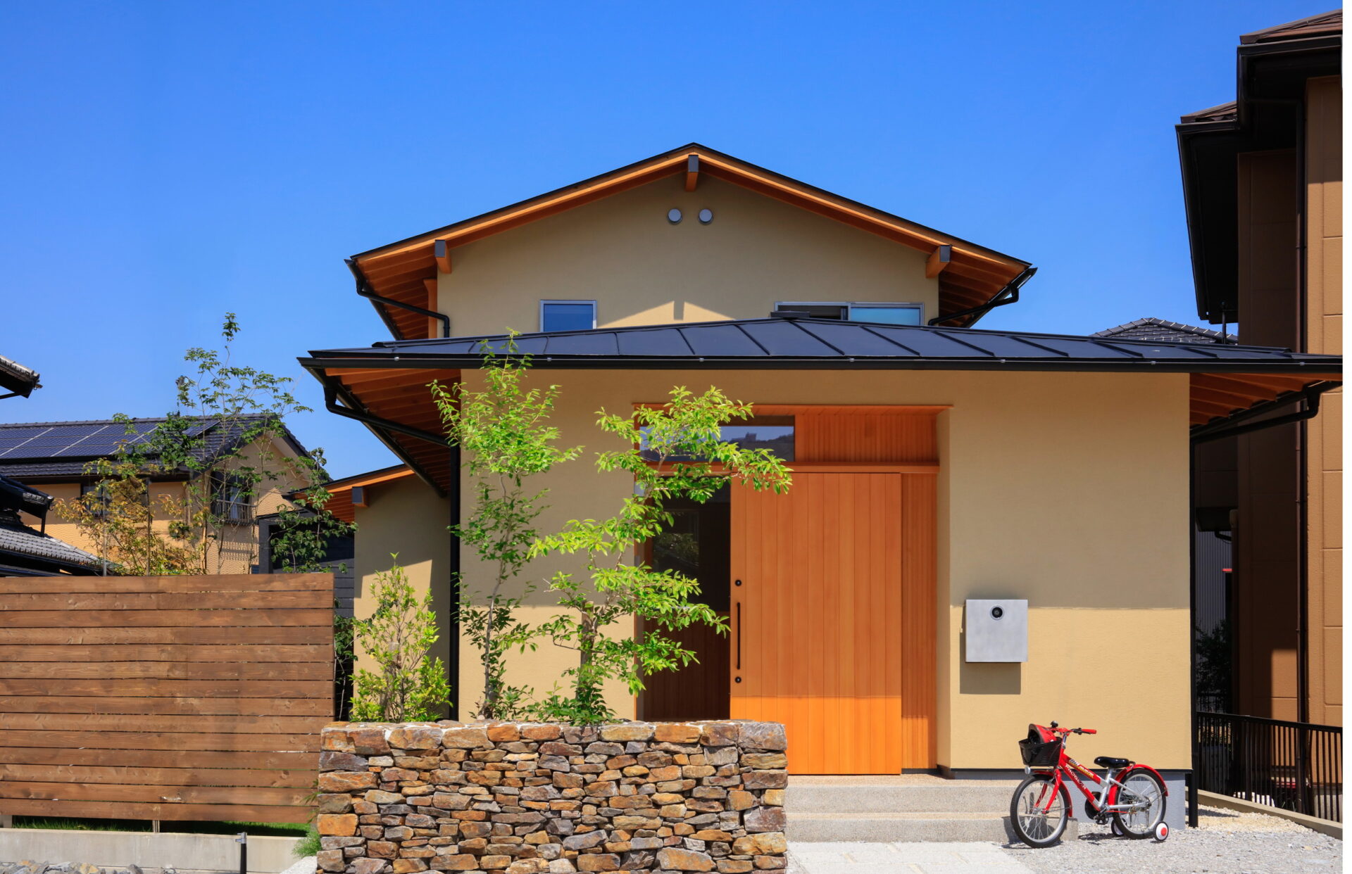 岡崎市で和モダンの木の家/サン工房・スタジオ