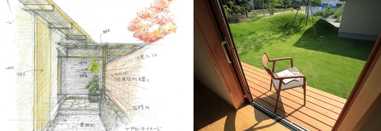 住宅設計イラスト 住宅内観写真