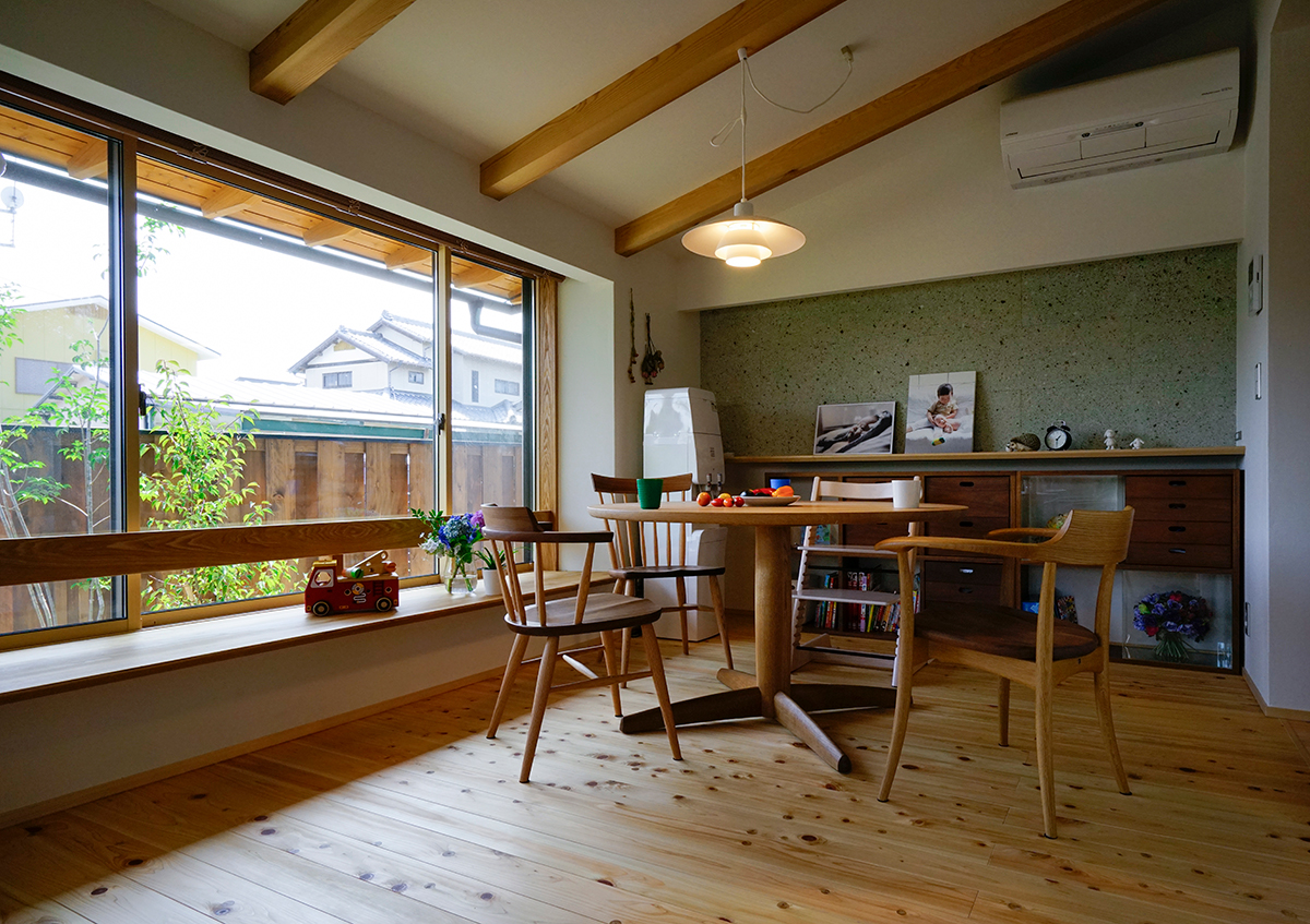 西尾市で和モダンな木の家/サン工房・スタジオ【ダイニングという茶の間】～木の家設計作法-其の５０８～