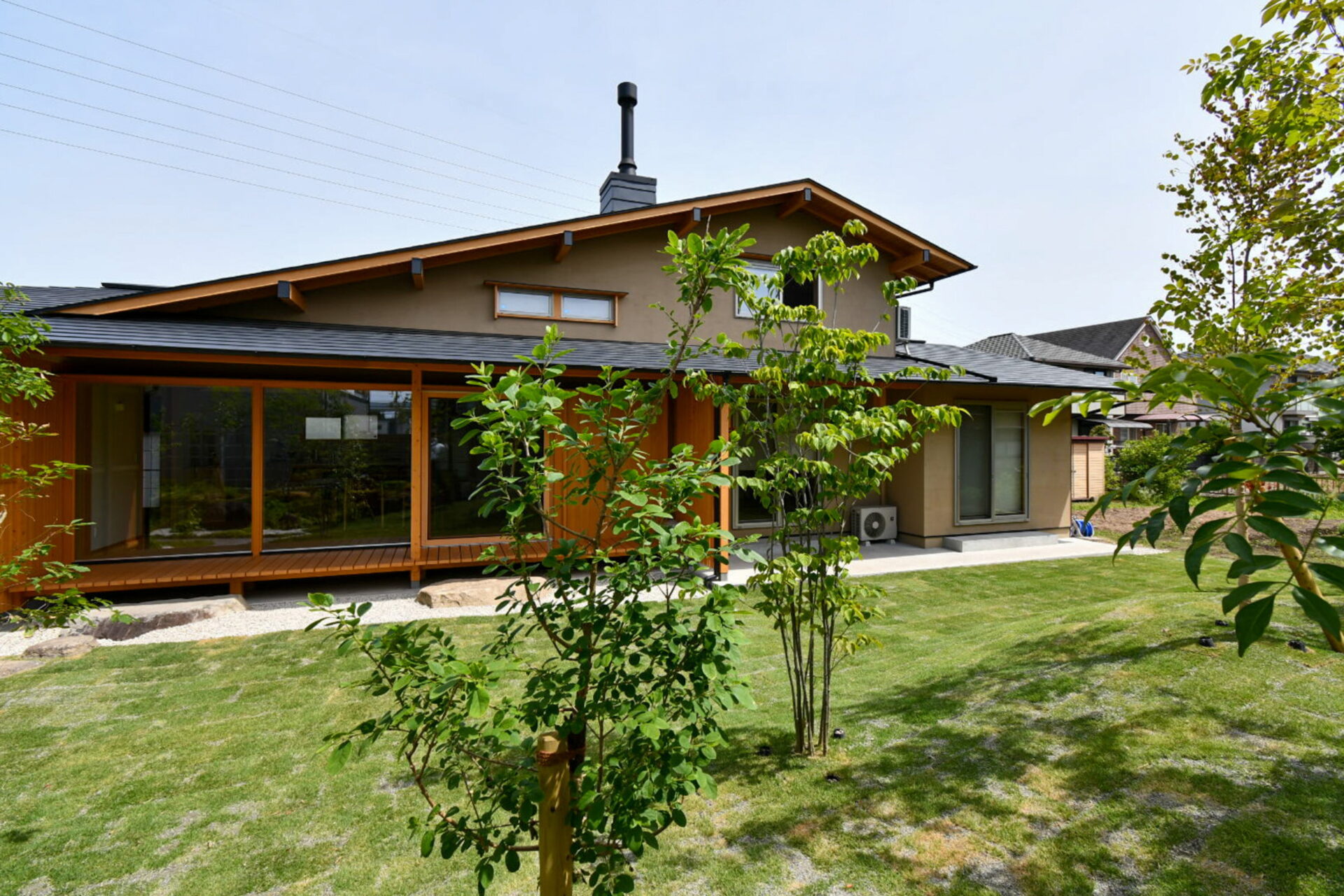 行雲流水の家【庭ができました。】～現場の風景- 其の４３～