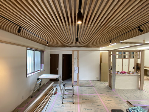 名古屋市で「木の」マンションリノベーション会社を探している方へ【天井照明】～スタジオ改修工事‐其の１５～
