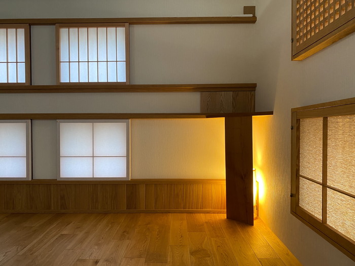 名古屋でマンションリノベーションをするなら【行灯の間接照明】～スタジオ改修工事-其の３６～