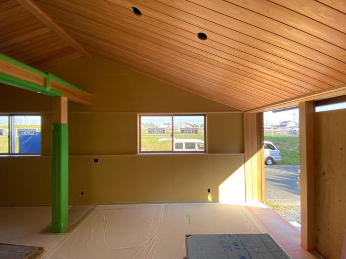 愛知県岡崎市で平屋の一戸建ての注文住宅をお考えの方はどうぞ【月こよひの家施工中-２】～現場の風景-其の３～