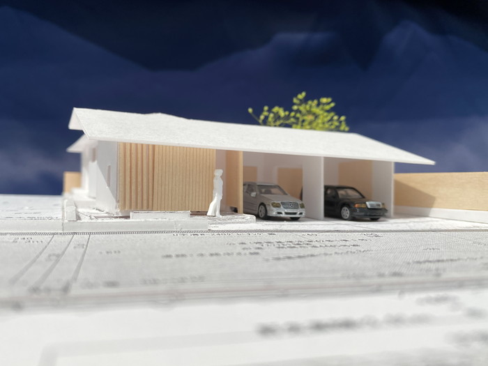 稲沢市で設計中のガレージ付の平屋のコートハウスのご紹介をします。【和敬静寂の家】～設計日記-其の１５～