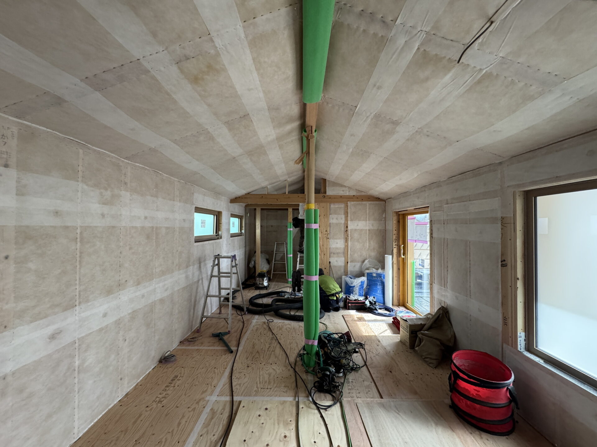 ｢土に帰る｣木の断熱材STEICO(シュタイコ)施工中現場体験会　3/29(土)・30(日)【花朝月夕の家】豊田市