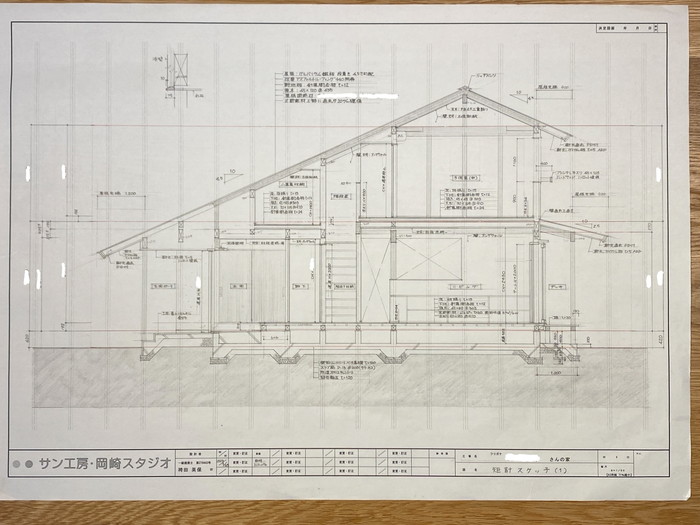 刈谷市、知立市で木の家を建てたい方へ【燕居の家手描き詳細スケッチ】～設計日記-其の９～