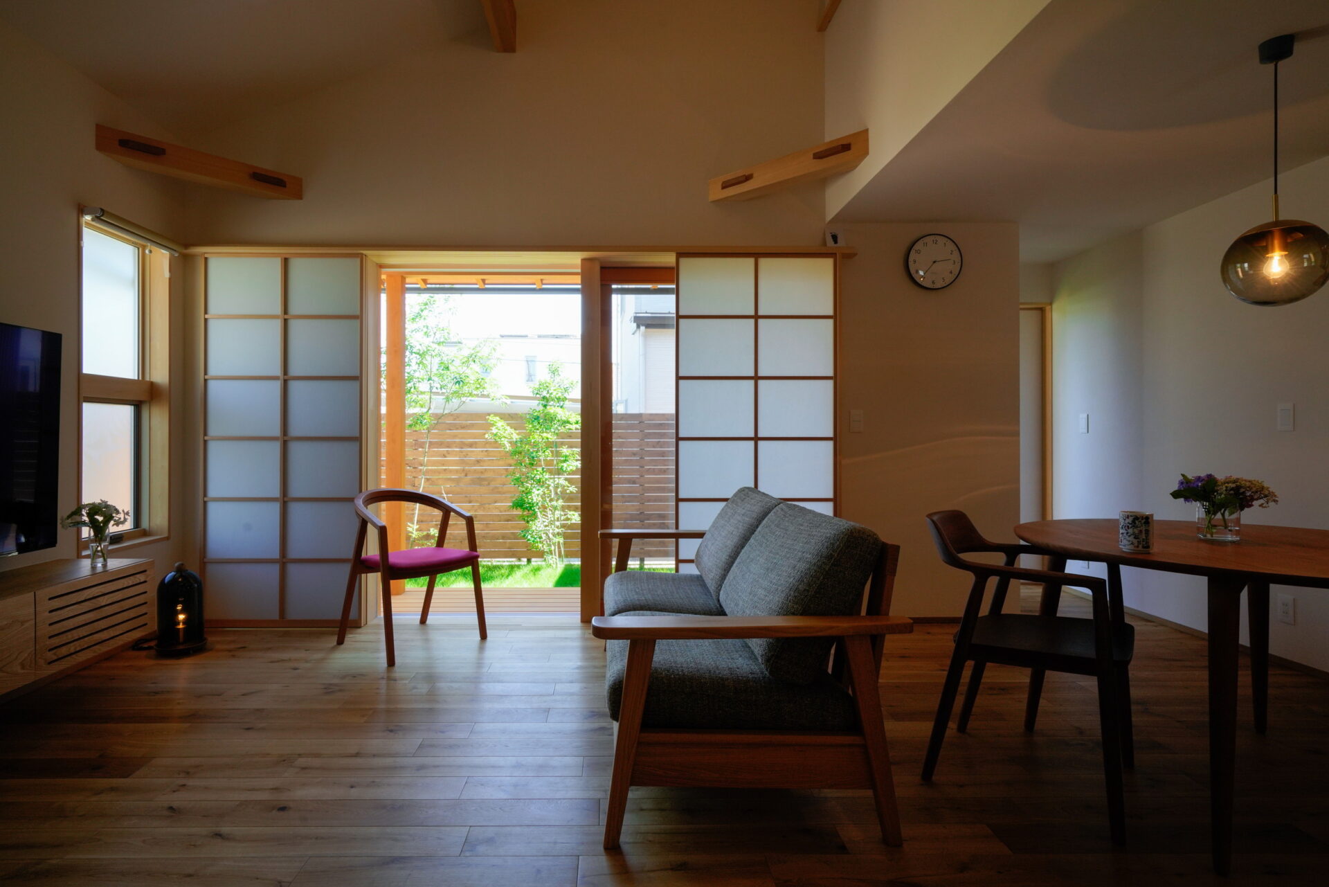 名古屋市で和モダンな木の家/サン工房岡崎スタジオ